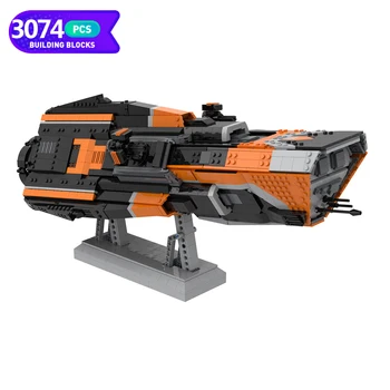 Космический корабль класса Moc, Патрулируемый космический корабль класса Morrigan, Строительный блок, модель здания, Разрушенное военное оружие, Кирпичная игрушка в подарок