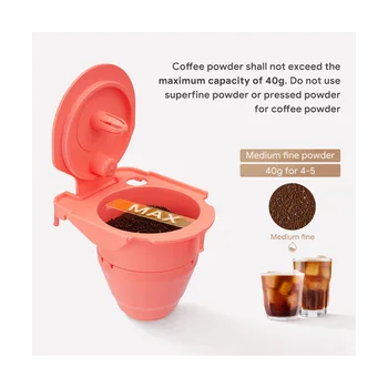 Повторное использование 4ШТ Подходит для Keurig 2.0 С прямым добавлением порошка, универсальная кофемашина, кофейная капсула, фильтровальная чашка K-Cup
