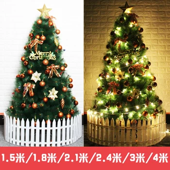 Новый зашифрованный набор рождественской елки с сосновыми иголками для праздничных украшений