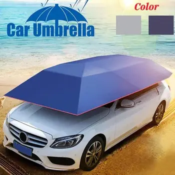 Солнцезащитный Зонт на крыше автомобиля, ткань для крыши автомобиля, пыле- и УФ-стойкая, Наружный Водонепроницаемый Складной Переносной Навес
