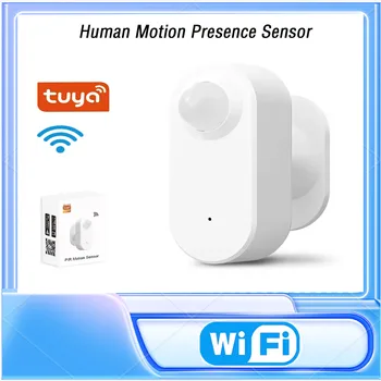 Горячая продажа Tuya Smart Wifi ИК-датчик Присутствия человека, приложение для дистанционного управления, Обнаружение PIR для умного домашнего декора, Охранная сигнализация