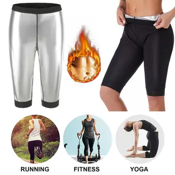 Спортивные брюки-сауна, спортивные брюки для похудения, тренажер для талии, тренировка, сжигающий пот, спортивный животик, фитнес, толстые брюки, леггинсы Z1p4