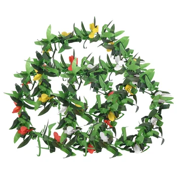 Луау Леи 3 шт. Искусственные цветы Тропические гавайские ожерелья из листьев леев для костюма Хула и пляжной вечеринки
