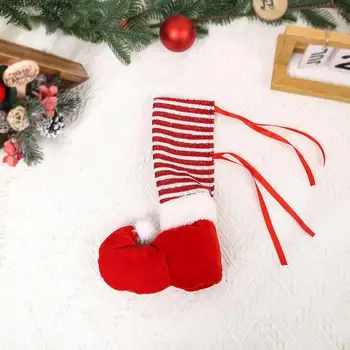 Рождественский чехол для ножек мебели, чехлы для ножек праздничного стола, Очаровательные Носки Санта-Клауса с героями мультфильмов для стульев на Рождество для предметов