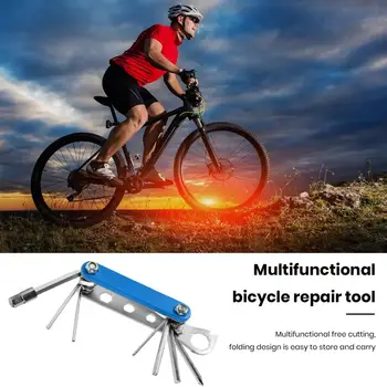 Складной инструмент для ремонта велосипедов Универсальный набор инструментов для ремонта велосипедов Универсальная складная шестигранная спица для горных работ