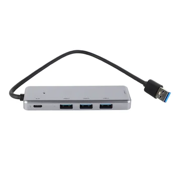 USB-концентратор 5 в 1 4x USB3.0 1x USB C Быстрая передача данных портативная док-станция USB