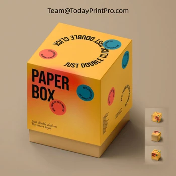 Картонная коробка с индивидуальным логотипом, складывающаяся на полке розничного магазина, Готовый лоток для упаковки, Картонная витрина для шоколада