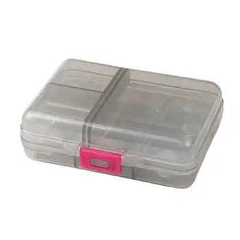 Безопасный контейнер для таблеток для хранения таблеток с защитой от растрескивания, двухслойная коробка для лекарств пищевого качества с крышкой