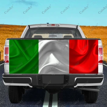 Автомобильные наклейки с флагом Италии, модификация задней части грузовика, покраска, подходящая для грузовых автомобилей, аксессуары для упаковки автомобилей, наклейки