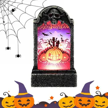 Светодиодное украшение надгробной плиты на кладбище, светодиодный ночник на надгробной плите для дома, Светоотражающая надгробная плита на Хэллоуин, уличный декор для рабочего стола