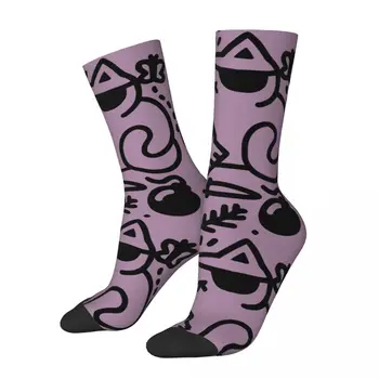 Забавные, счастливые, задиристые мужские носки с кошками, Винтажная цветочная красота в стиле Харадзюку, Красивая Хип-хоп Новинка, бесшовный Экипаж, сумасшедший носок