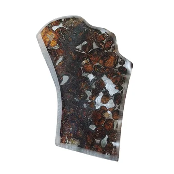 Кусочки оливкового метеорита SERICHO Pallasite весом 25,3 г, натуральный метеоритный материал, образцы оливкового метеорита - Из Кении - QA283