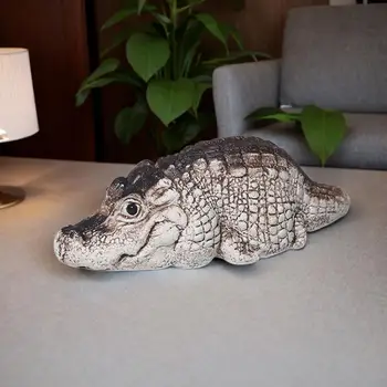 Статуэтки крокодила, чай из фиолетовой глины, домашние животные, Фигурка для стола в гостиной, общежитии