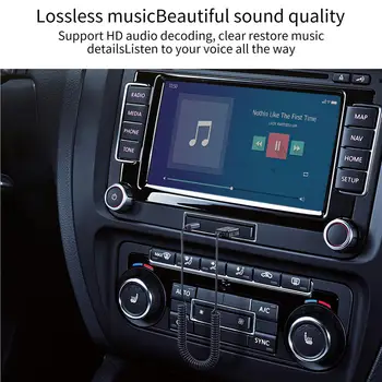 Беспроводной Аудиосигнал Для Салона Автомобиля, совместимый с Bluetooth-Адаптером, Установленный На Передатчике-Приемнике 3 ММ, Автомобильный Аксессуар
