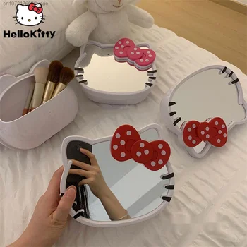 Sanrio Hello Kitty, женское зеркало для макияжа с милым рисунком, Y2k, Аксессуары для общежития Sweet Girl, Зеркало, Свадебное украшение, подарок для вечеринки