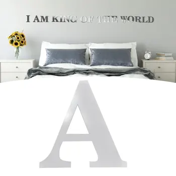 Зеркальная наклейка с алфавитом, Трехмерная наклейка на стену для дома, гостиной, спальни DecorL