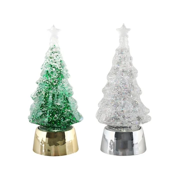 Новогодняя Рождественская елка Детская Светящаяся игрушка Светодиодный Красочный кристалл Мигающий ночник Украшение гостиных Орнамент