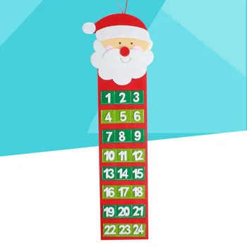 Рождественский календарь, подвеска, Рождественские элементы, календарь в форме Рождественской елки, Подвесное украшение для домашней вечеринки в произвольном стиле