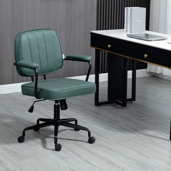 Горячая распродажа Офисного кресла из микрофибры, рабочего кресла с поворотными колесами на 360 градусов, функцией наклона по высоте, подходящего для офисов