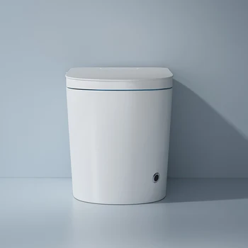 Умный туалет в ванной без бака для воды, без ограничения давления воды, встроенный электрический унитаз с автоматической откидной крышкой