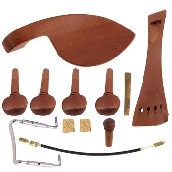 1 комплект аксессуаров для скрипки из мармеладного дерева, подставка для подбородка для скрипки, колышек для настройки, хвостовик, балансировочная веревка, винт и пробка (светло-желтый)