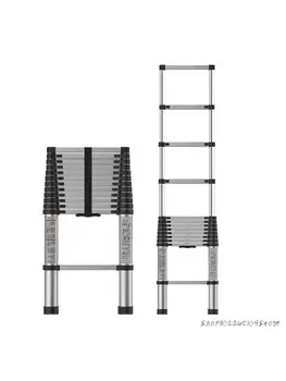 Прямая лестница из алюминиевого сплава толщиной 7 м Телескопическая лестница с бамбуковым шарниром, складывающаяся для подъема и опускания шкафов.