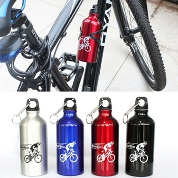 Велосипедная бутылка для воды 750 МЛ MTB Дорожный велосипед Бутылки для воды с пряжкой Для бега, скалолазания, спорта Алюминиевый чайник Аксессуары для велосипедов