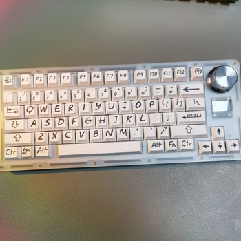 133 Клавиши, белые колпачки для механической клавиатуры MX