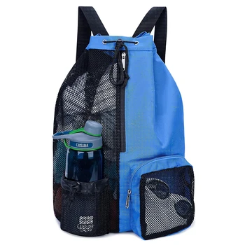 Сумка для плавания, сетчатый рюкзак на шнурке с мокрым карманом, сумка для дайвинга, сумка для плавания, тренажерного зала и спортивного снаряжения