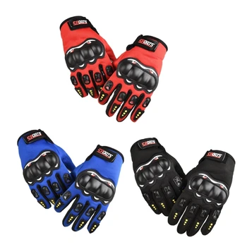 Мотоциклетные перчатки с сенсорным экраном для унисекс, перчатки на полный палец для езды на велосипеде, альпинизма, челнока