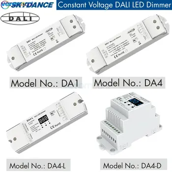 DA1 DA4 DA4-D DA4-L 1/4-канальный Цифровой диммер DALI CV PWM DC 12V 24V 1/4 Адрес DALI, автоматически назначаемый DALI Master