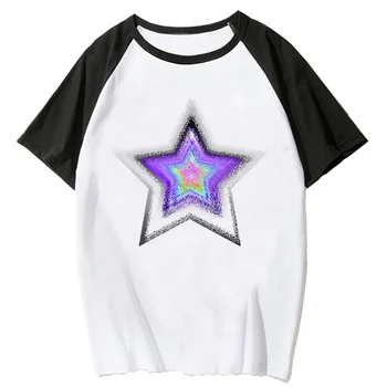 Женская футболка Y2k Star с забавным рисунком аниме для девочек