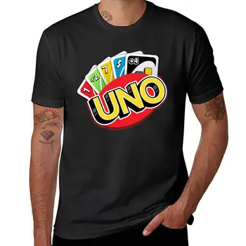Новая футболка с логотипом uno, футболка с коротким рукавом, эстетичная одежда, мужские хлопчатобумажные футболки