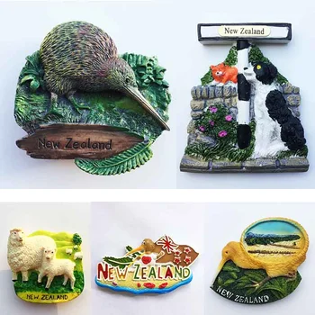 Новозеландские Магниты на холодильник, Туристические сувениры, овцы Киви, Милые Животные, Магнитные наклейки на холодильник, домашний декор