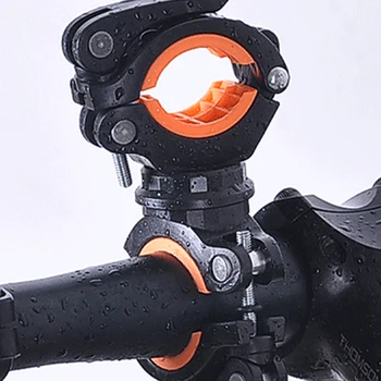 Вращение на 360 ° Велосипедный зажим Зажим Держатель для фонарика Велосипедный Велосипед Светодиодный Фонарик Держатель для факела Аксессуары для велосипедов