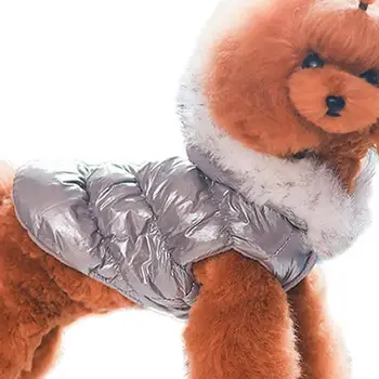 Светоотражающая зимняя толстая уличная куртка для домашних животных, Светоотражающие водонепроницаемые теплые удобные пальто для собак для маленьких собак для помещений