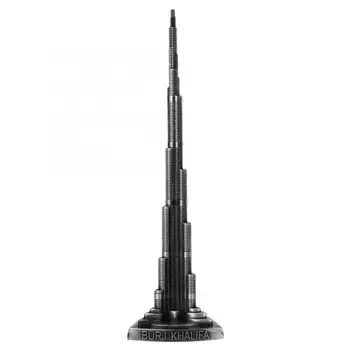 Модель Башни Бурдж-Халифа Миниатюрная модель Дубайской Башни из сплава, Декоративно-прикладное Искусство, Офис, Домашний Декор рабочего стола