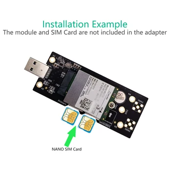 Адаптер USB 3.0 - M.2 M2 B Key NGFF- Карта Расширения USB 3 С Двумя Слотами для NANO SIM-Карт Для модуля 3G/4G/5G Riser Card