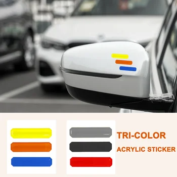 Трехцветный Акриловый Декоративный значок Эмблема решетки радиатора автомобиля Insignia для Volkswagen VW Golf Mk4 Polo Tiguan Универсальная наклейка на авто