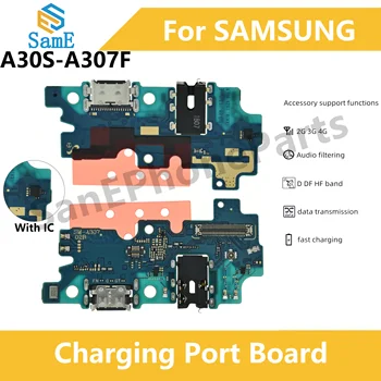 С поддержкой IC Быстрая Зарядка Для Samsung A30 A307 A307F USB Док-станция Зарядное Устройство Порт Плата Для зарядки Гибкий Кабель