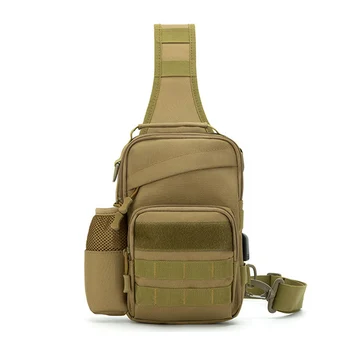 Тактический рюкзак через плечо для спорта на открытом воздухе, пистолет для тира, охотничья сумка, дневной рюкзак, нагрудная сумка-слинг с системой Molley