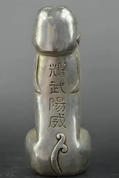 Подробнее о китайских тибетских серебряных резных статуях сторожевых собак Foo Статуи львов
