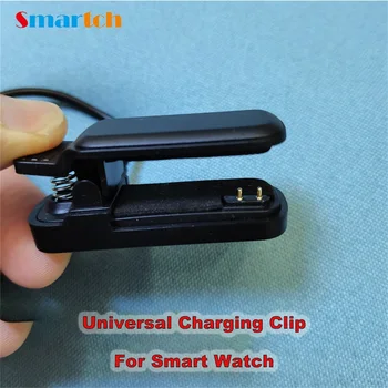 Смарт-Часы 2Pin Зарядное Устройство Клип 4 мм 3 мм Универсальный Зарядный Док-Кабель Для Смарт-Браслета Wristband USB Оригинальный Зарядный Кабель