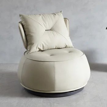 Компьютерное кресло, расслабляющий Ленивый диван, Маленький многофункциональный Одноместный диван в скандинавском стиле, Напольная Белая Круглая мебель для спальни, мебельный салон для дома
