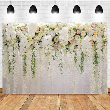 1шт 210x150 см Цветок розы Свадебная фотография Фоны Настенный фон Ткань Декор свадебной сцены студийный реквизит