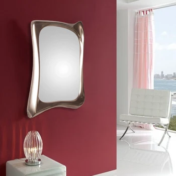 Декоративная зеркальная стена в большой спальне, Декоративное зеркало для эстетического макияжа, Нерегулярное украшение для дома в стиле Эспехо, роскошь YY50DC