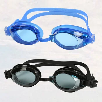 Плавательные очки Очки для плавания Силиконовые Водонепроницаемые Противотуманные линзы Очки Очки Мужские Аксессуары для плавания 2шт Black Royal