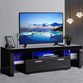 70-дюймовый телевизор, современный приставной шкаф для телевизора со светодиодной подсветкой 16 цветов
