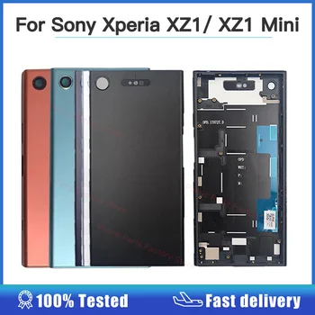 Задняя Дверца Батарейного Отсека Для Sony Xperia XZ1 G8341 G8342 Батарейный Отсек для XZ1 Mini XZ1 Compact Замена Задней крышки