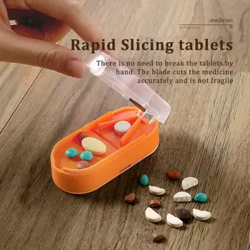 Портативный Резак для таблеток, Коробка для лекарств, Дробилка для таблеток, Измельчитель, Разветвитель, Резак для таблеток, Разделитель, Футляр для хранения, Коробка для хранения лекарств, коробка для хранения лекарств